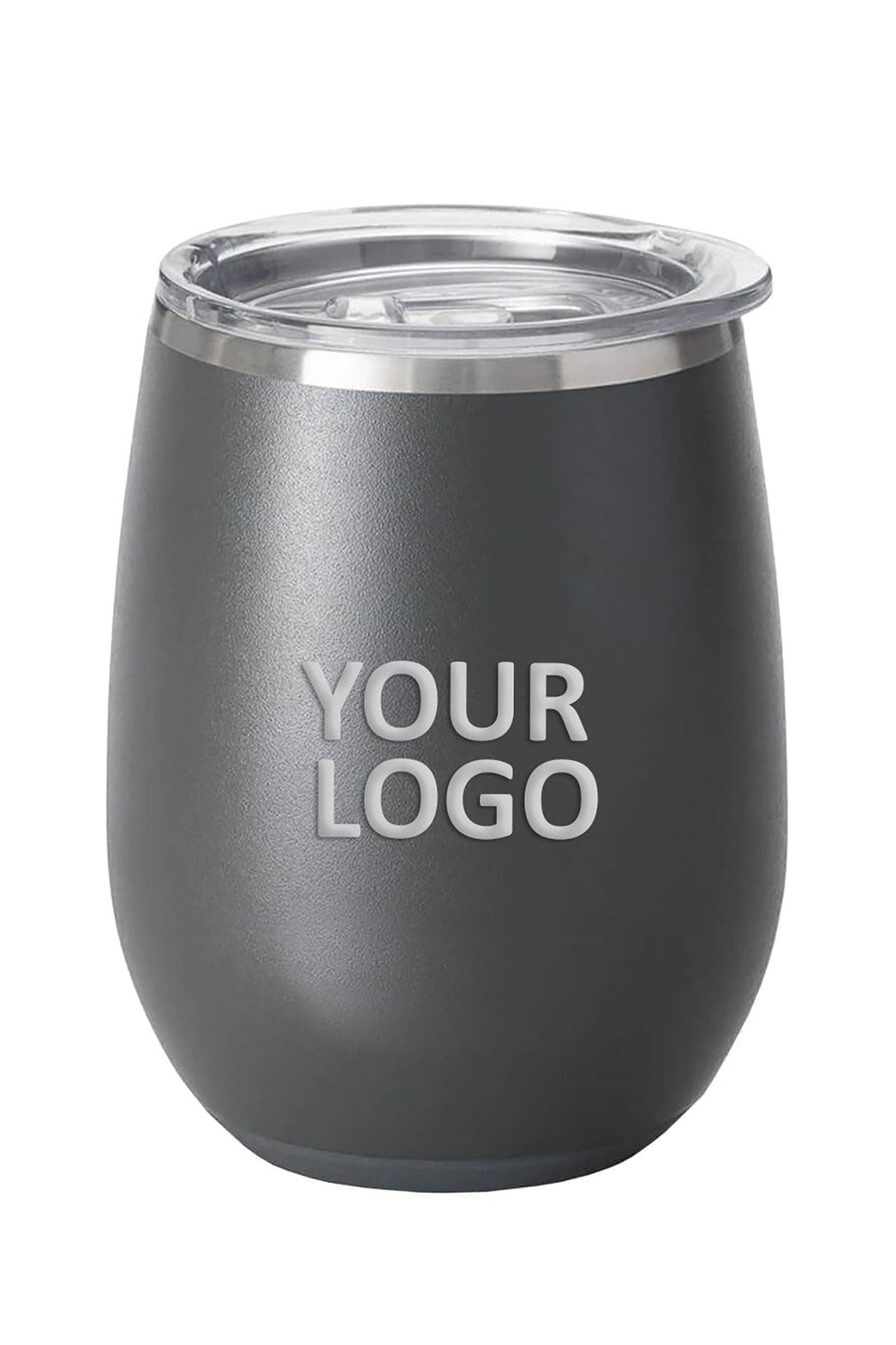 Swig 14 Oz Stemless Custom Wine Cups, Grey
