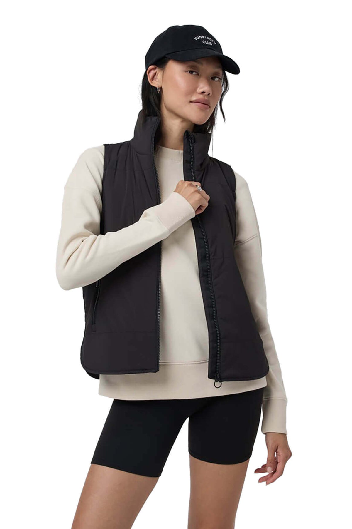 Vuori Women's Canyon Insulated Custom Vests, Black [Executive Construction]