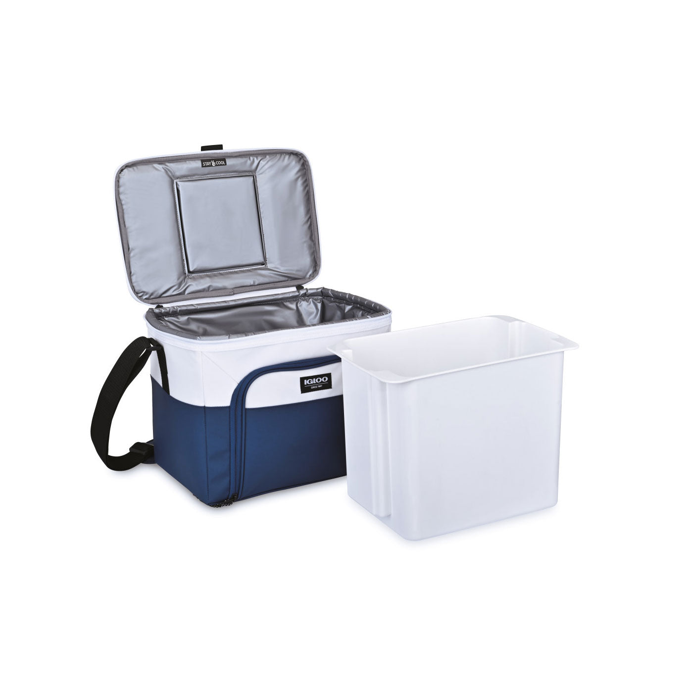 Igloo Seadrift Hard Lined Branded Coolers, NavyWhite