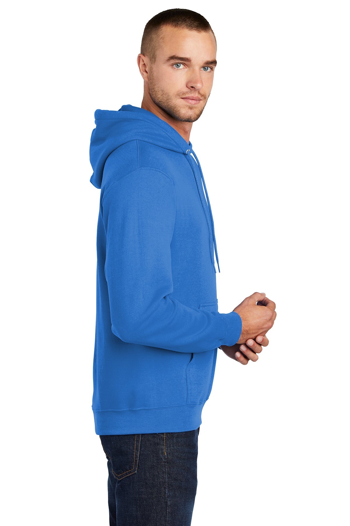 Port & Company Tall Core Fleece Pullover Hooded Sweatshirt PC78HT Royal