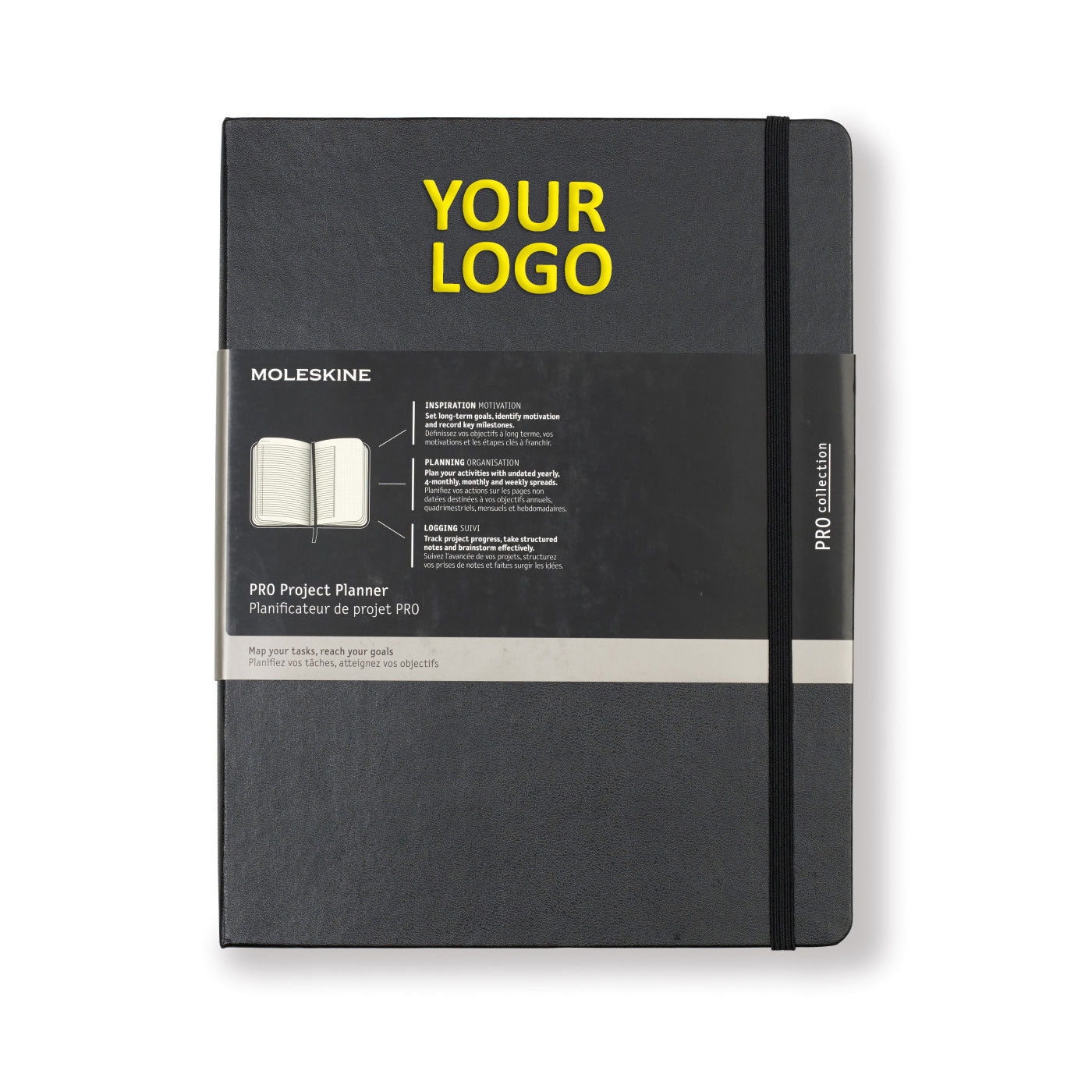 Moleskine Hard Cover Ruled XL Professional Project Planner Black