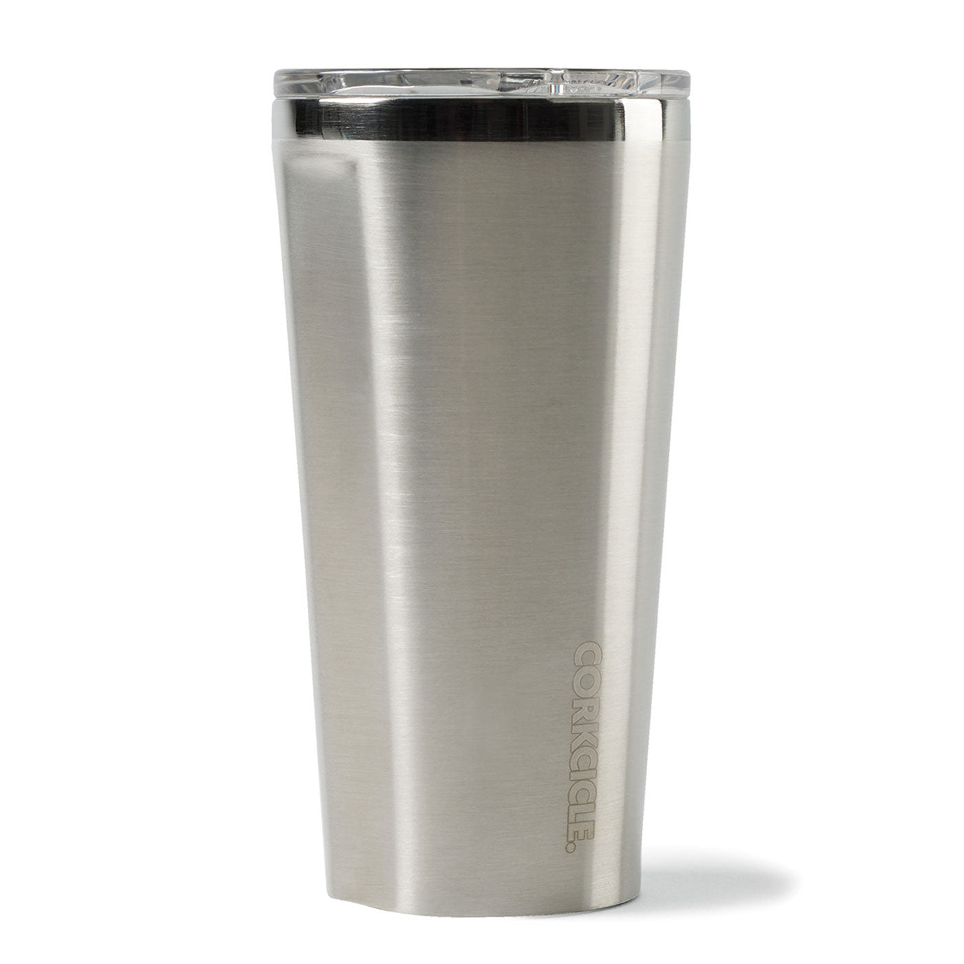Corkcicle Tumbler 16 Oz., Brushed Stainless Silver