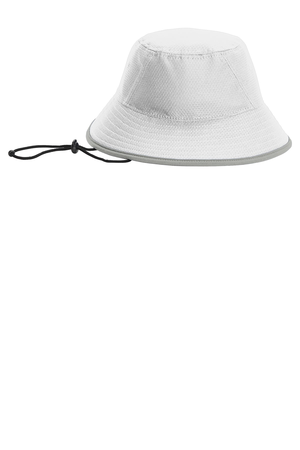 New Era Hex Era Branded Bucket Hats, White Rainstorm Grey