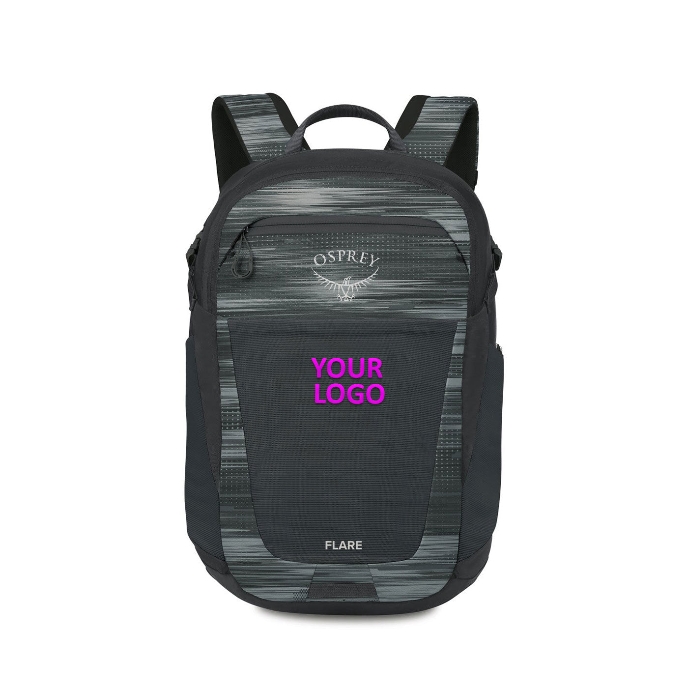 Branded Osprey Flare Backpack Glitch Print