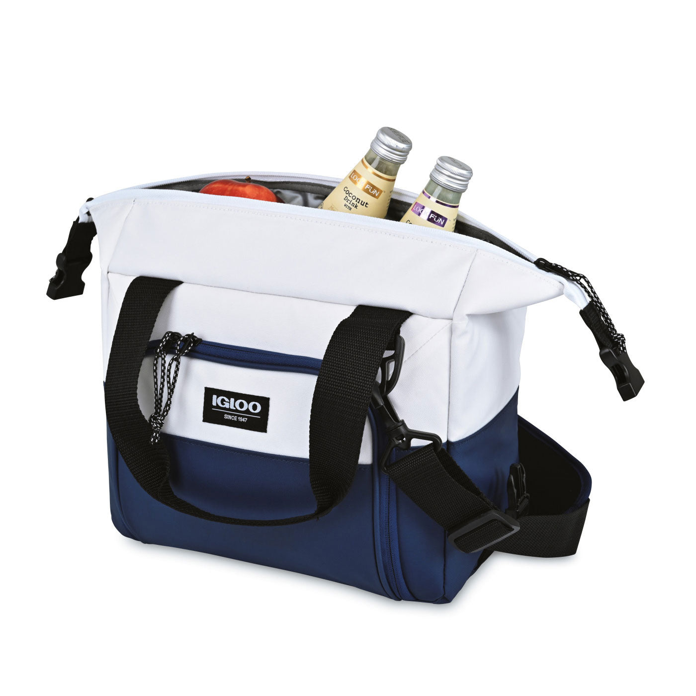 Igloo Seadrift Snap Down Branded 12 Can Coolers, NavyWhite