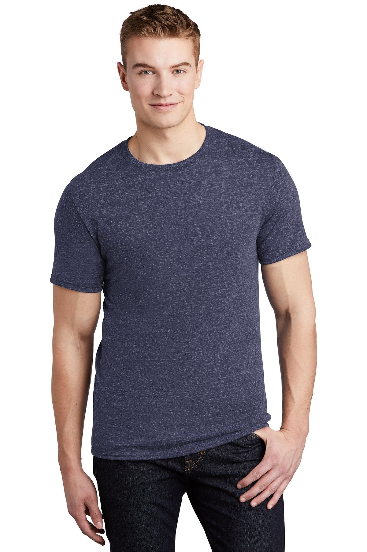 jerzees snow heather jersey t-shirt 88m navy