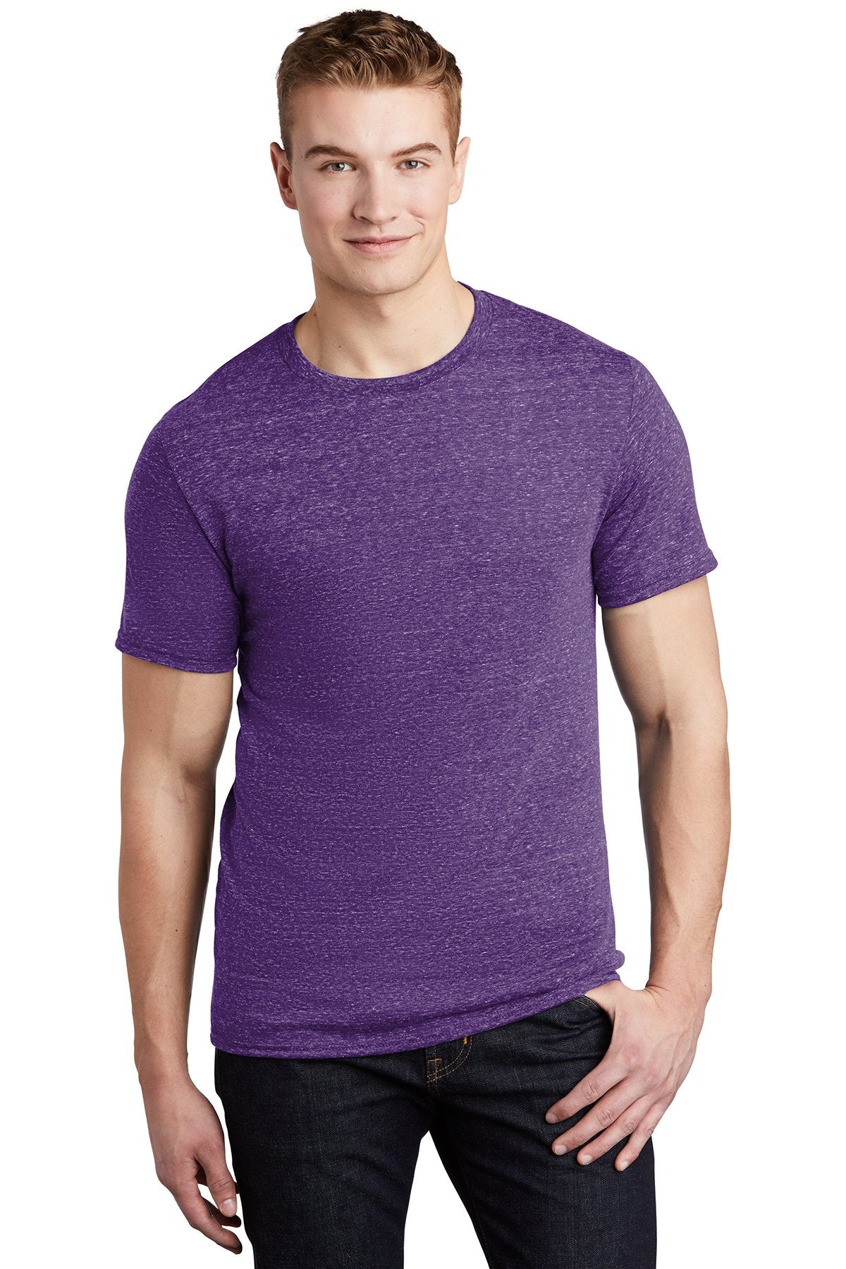 jerzees snow heather jersey t-shirt 88m purple