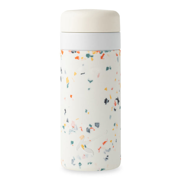 Porter Insulated Ceramic 20 oz Bottle - Terrazzo Cream - W&P