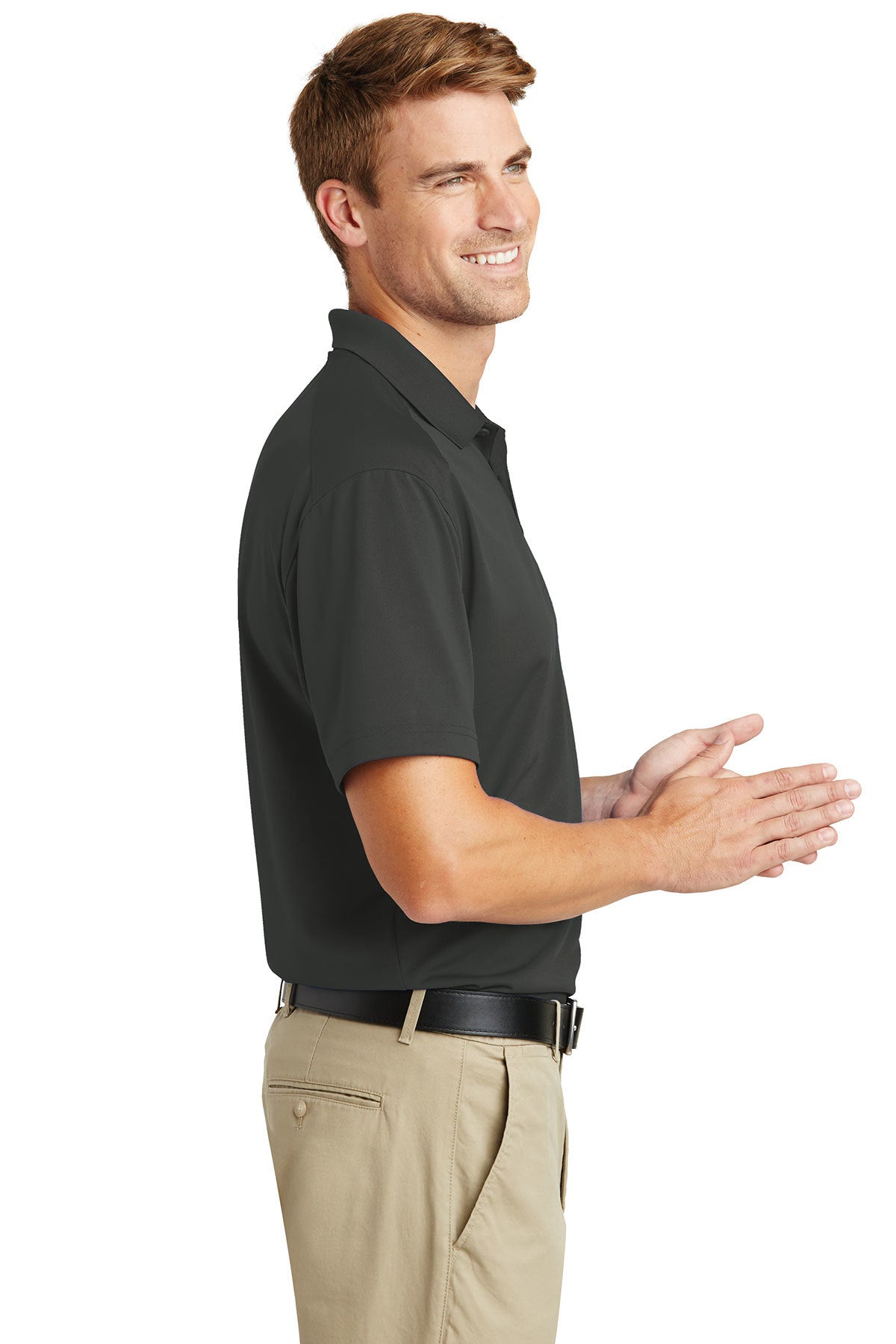 CornerStone Tall Select Lightweight Snag-Proof Polo TLCS418 Charcoal