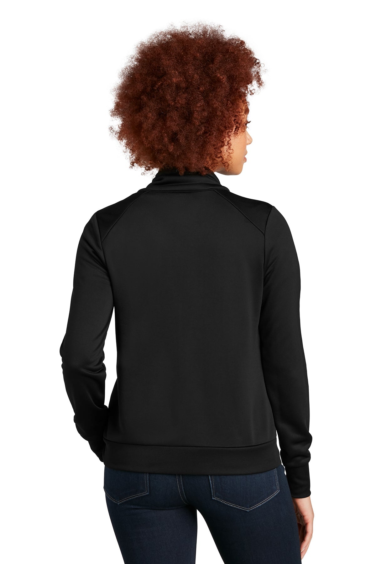 New Era Ladies Performance Terry Full-Zip Customized Jackets, Black
