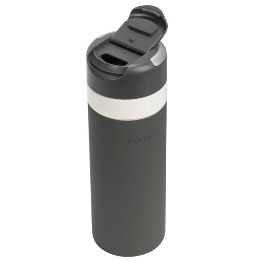 Porter Insulated Ceramic 20 oz Bottle - Charcoal - W&P