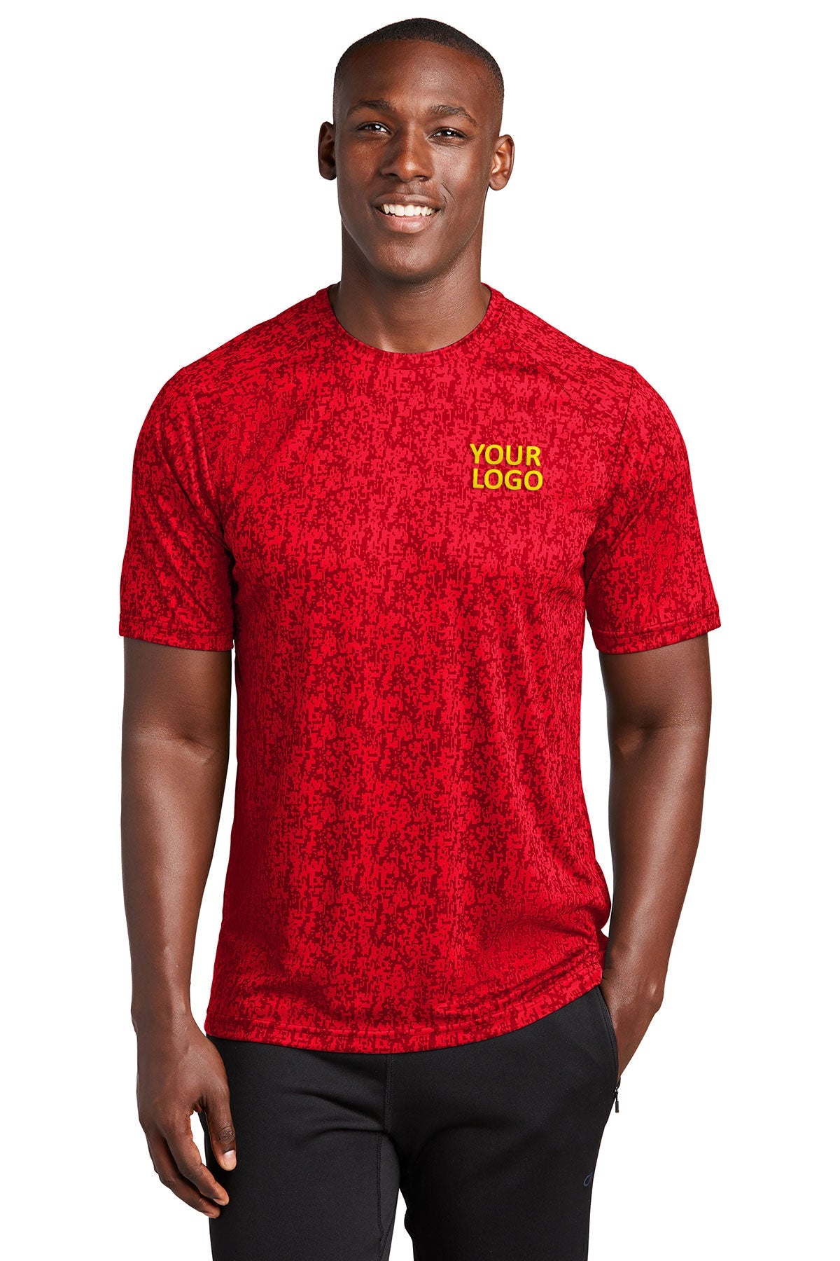 Sport-Tek Custom Digi Camo Tee's, TRUE Red