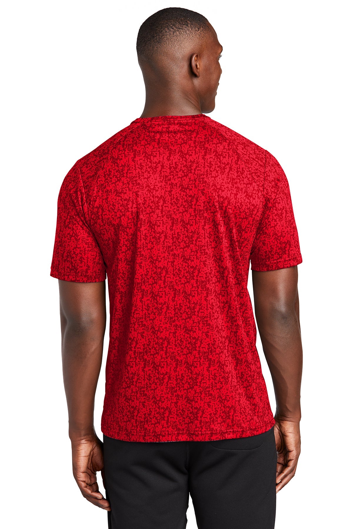 sport-tek digi camo tee st460 true red