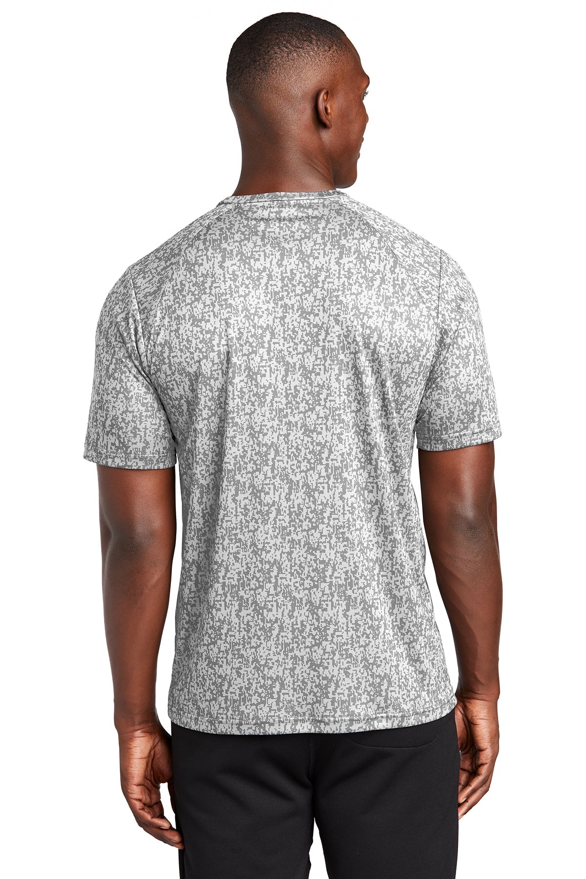 sport-tek digi camo tee st460 white