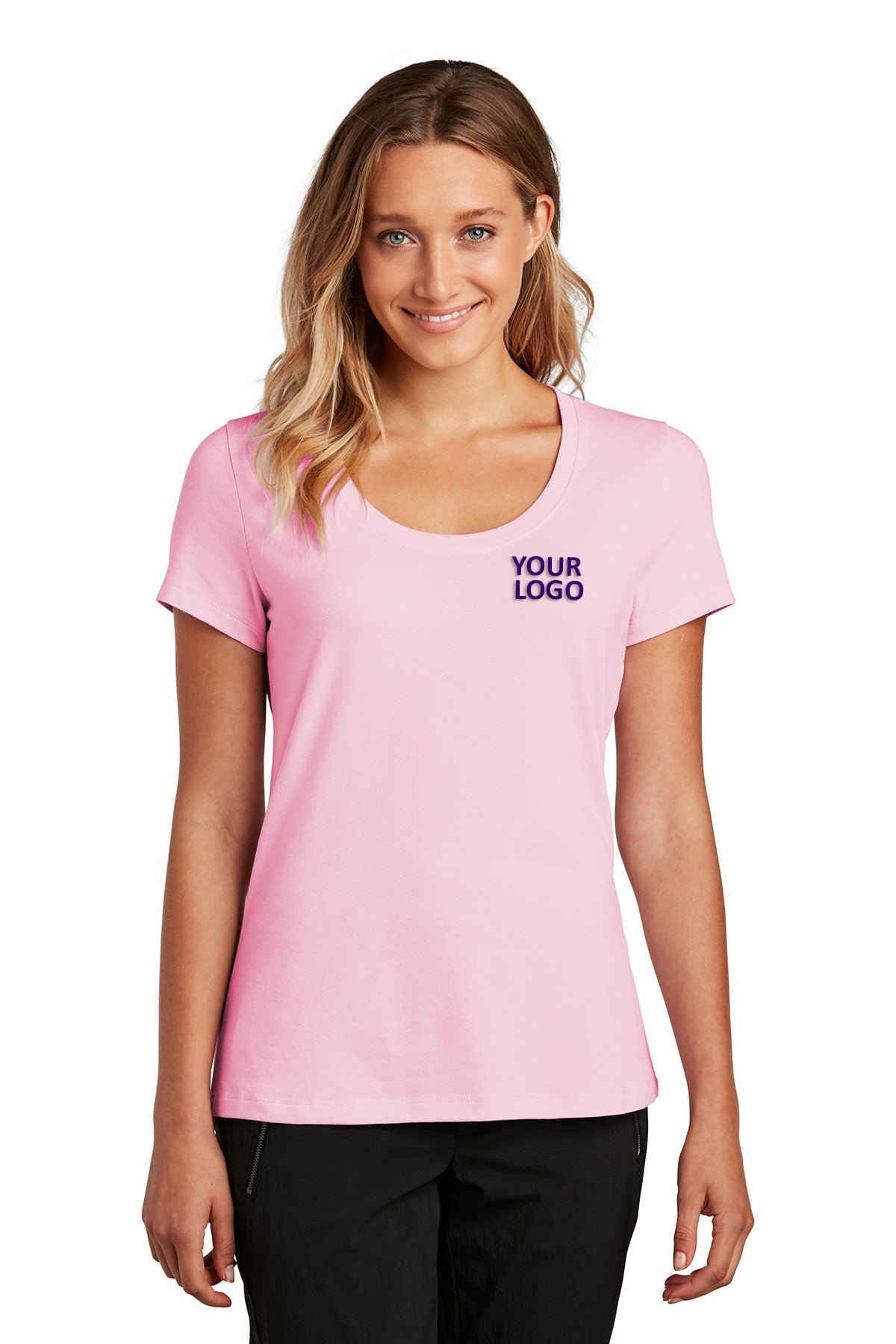 district women flex scoop neck tee dt7501 lilac