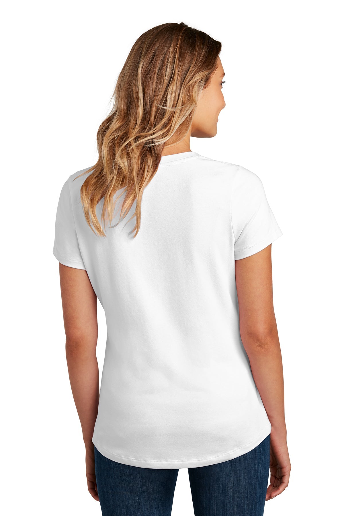 district women flex scoop neck tee dt7501 white