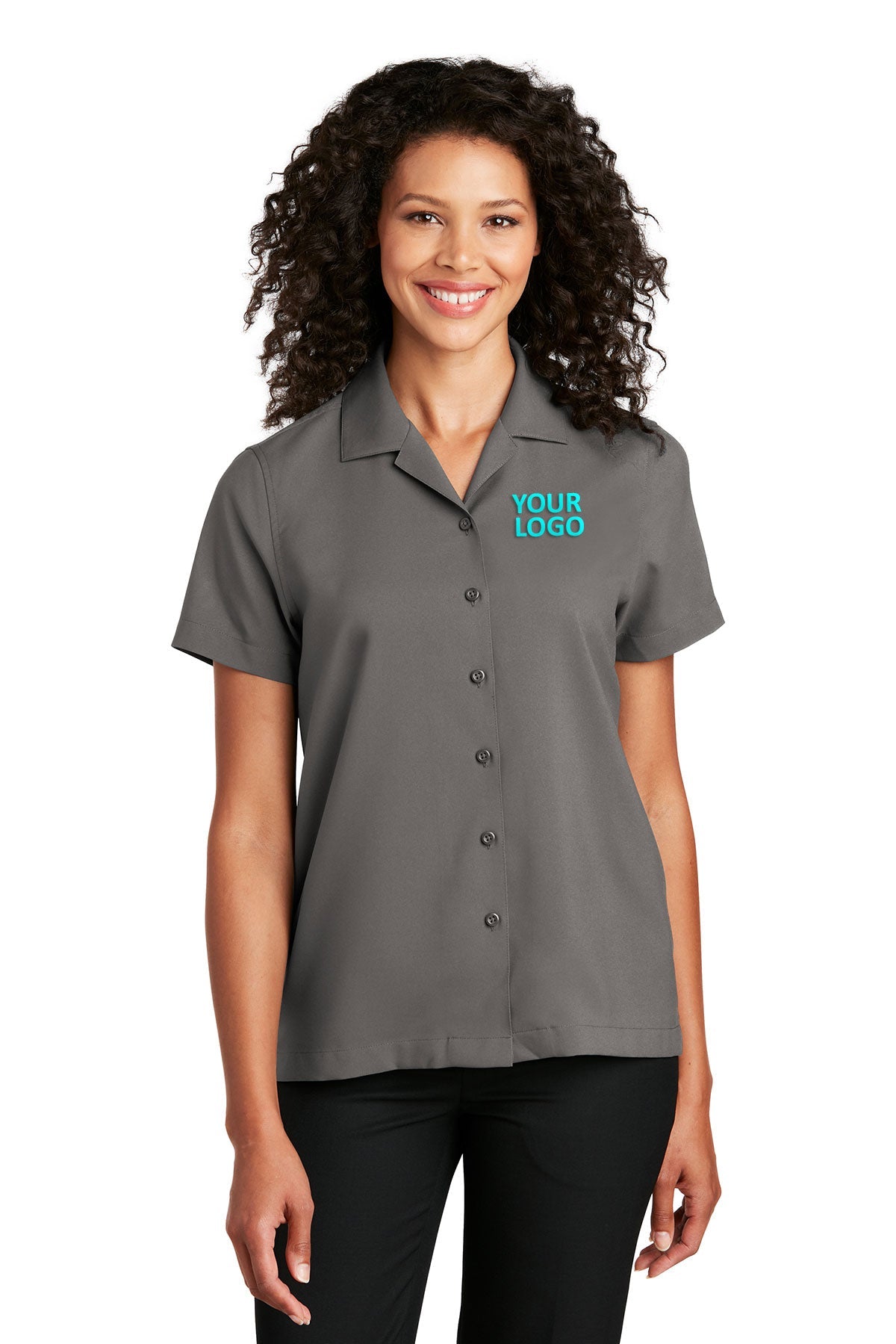 Port Authority Graphite LW400 custom embroidered shirts