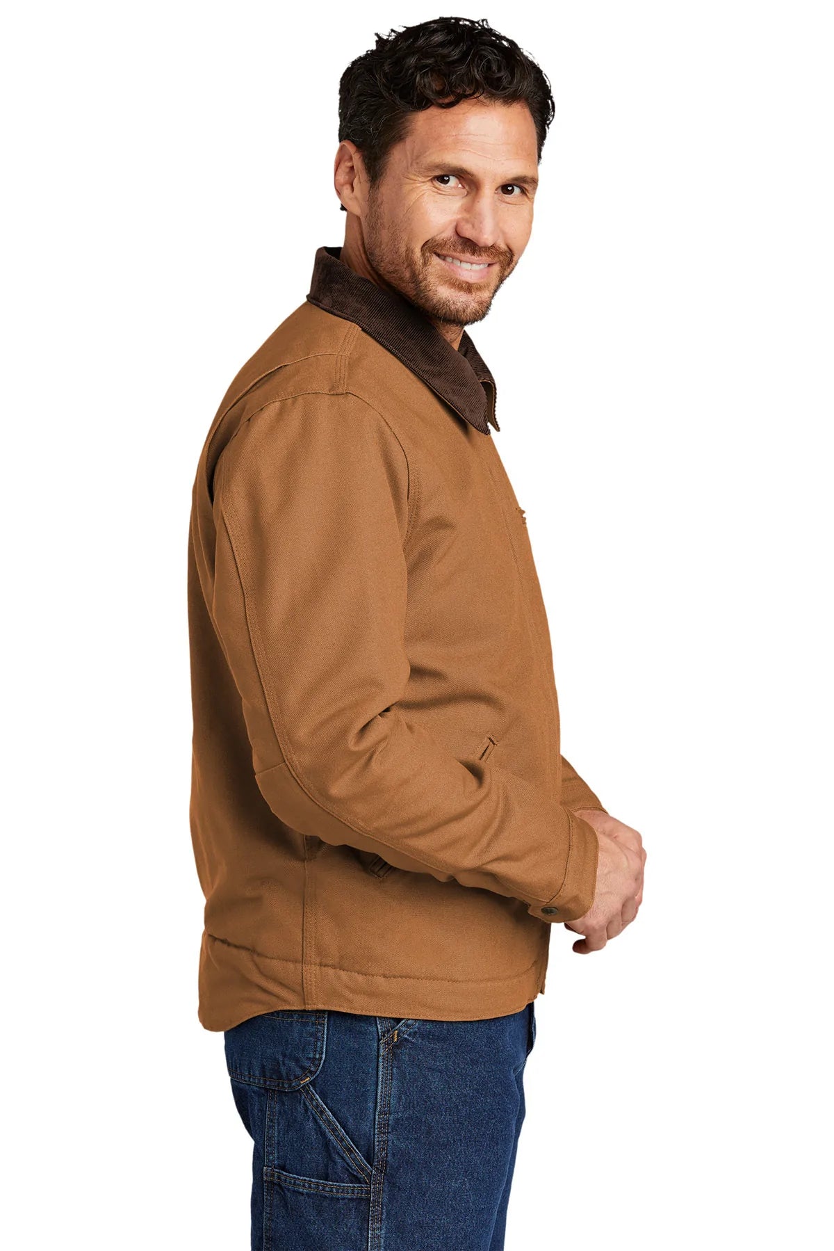 Branded Carhartt Duck Detroit Jacket Carhartt Brown