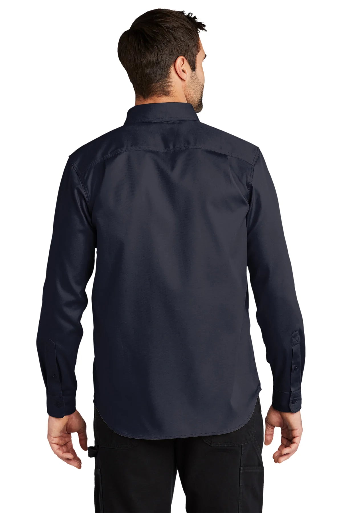 Carhartt Rugged Series Long Sleeve Custom Shirts, Navy