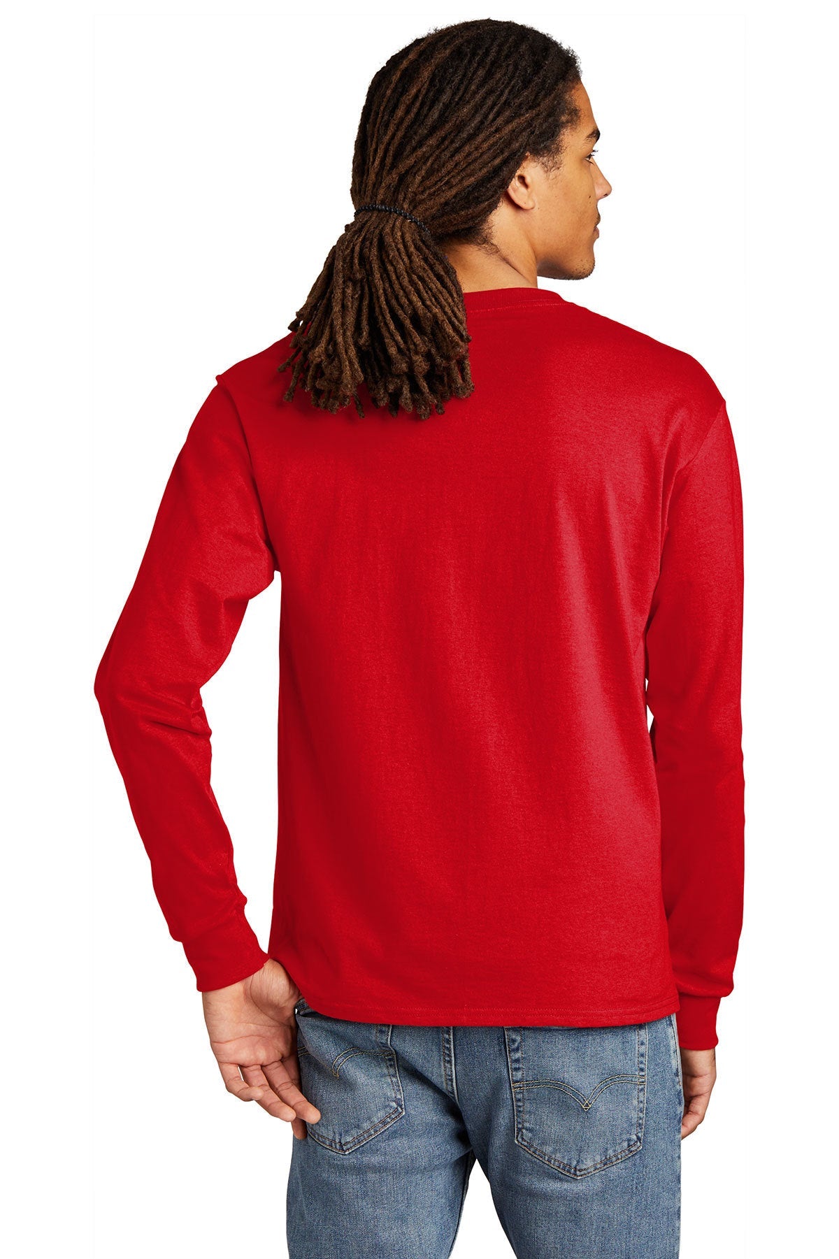 champion heritage jersey long sleeve tee cc8c s red