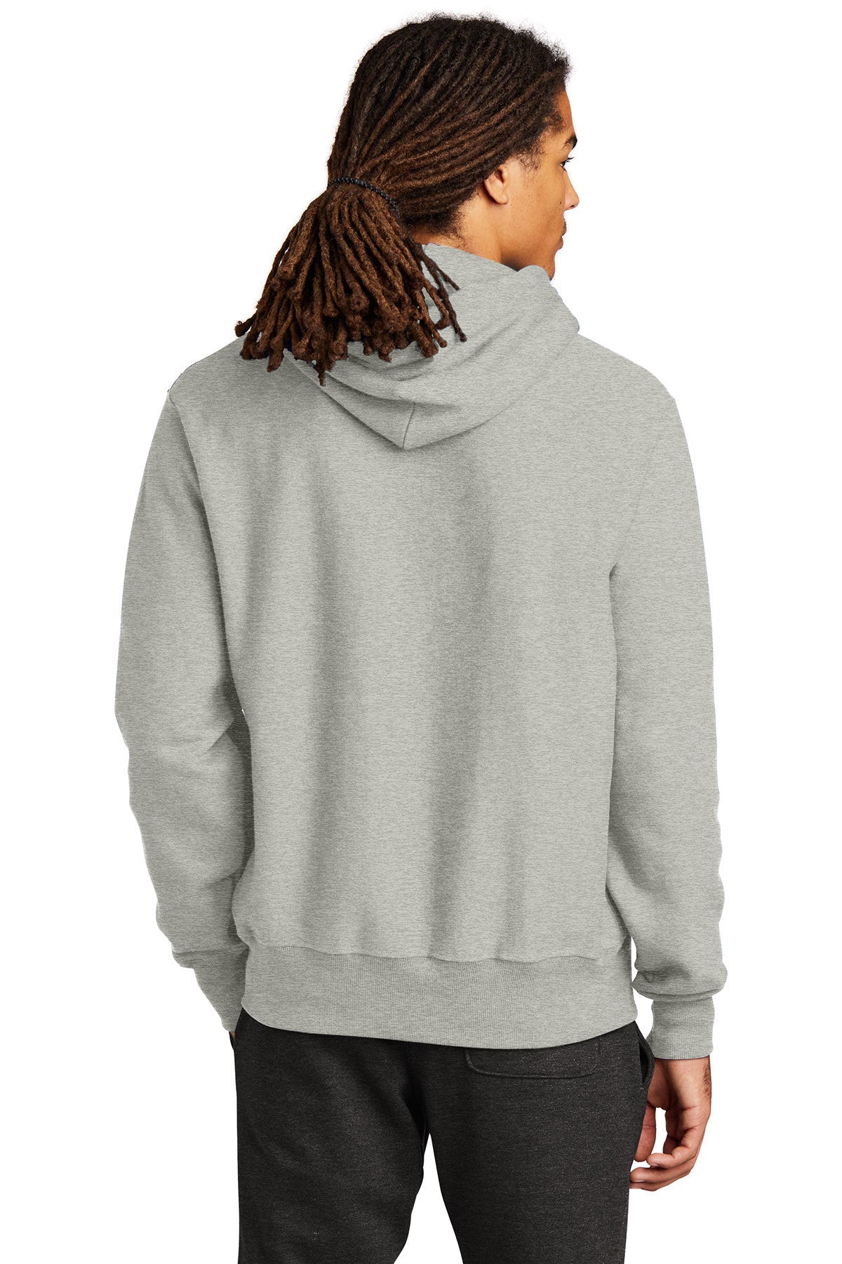 Branded Champion Reverse Weave Hoodie Oxford Grey