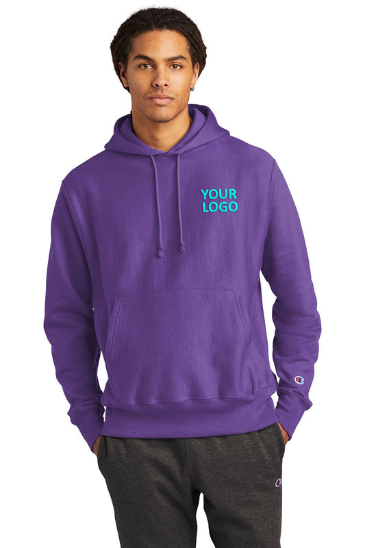 Champion Reverse Weave Hooded Sweatshirt S101 Purple