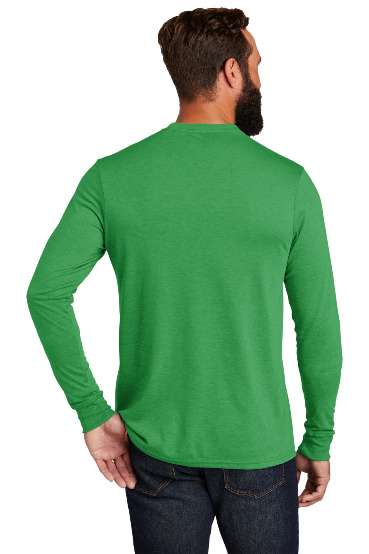 Allmade Unisex Tri-Blend Branded Long Sleeve Tee, Enviro Green