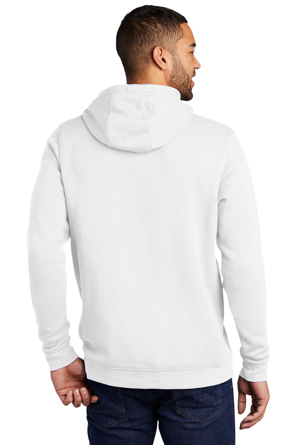 Nike Club Fleece Customized Hoodies, White