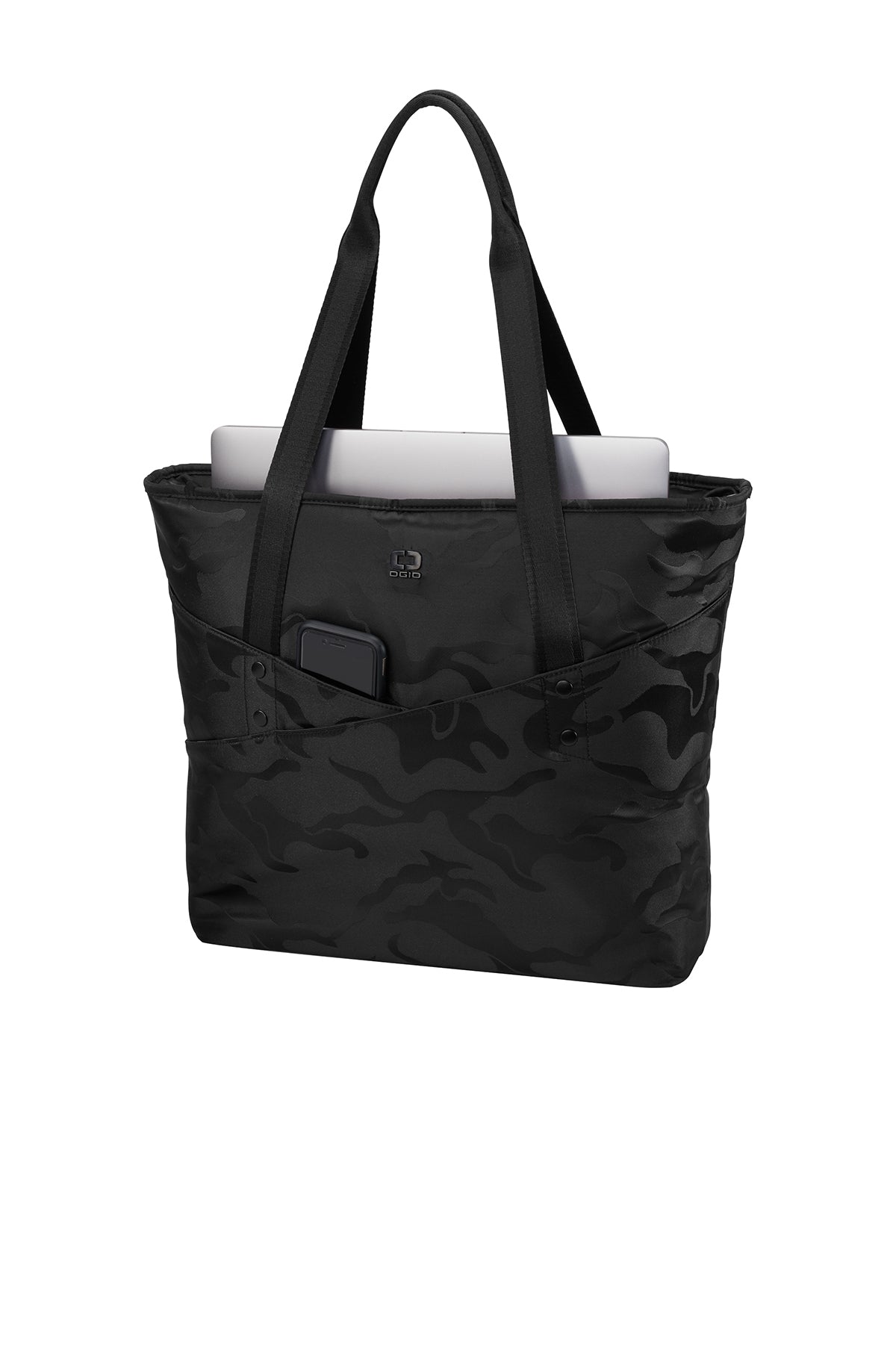 Custom OGIO Downtown Tote 94000 Black Camo