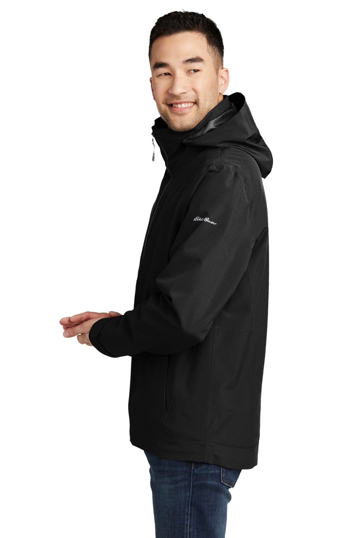 Eddie Bauer WeatherEdge Custom 3-in-1 Jackets, Black/ Storm Grey