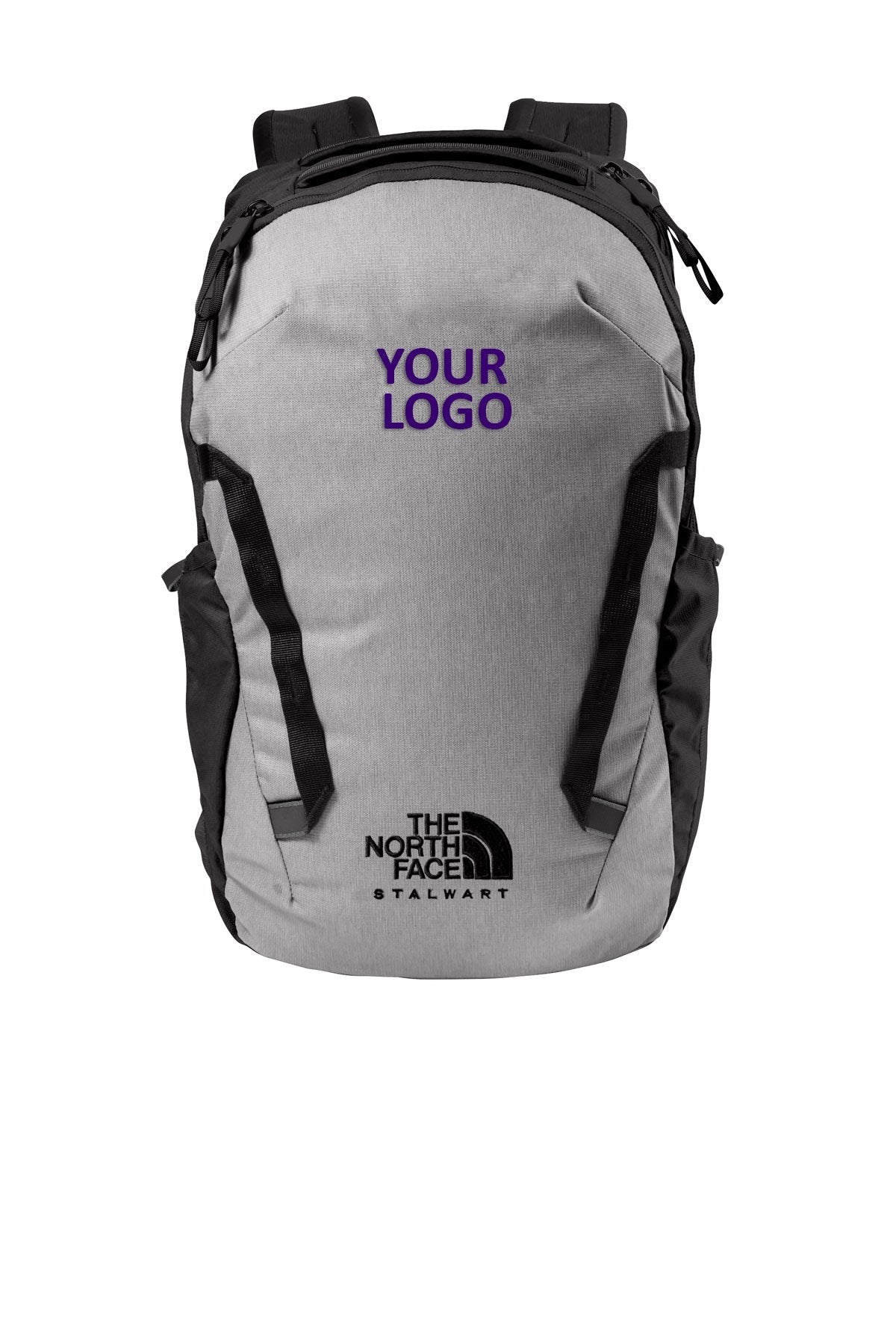 The North Face Stalwart Backpack Mid Grey Dark Heather TNF Black