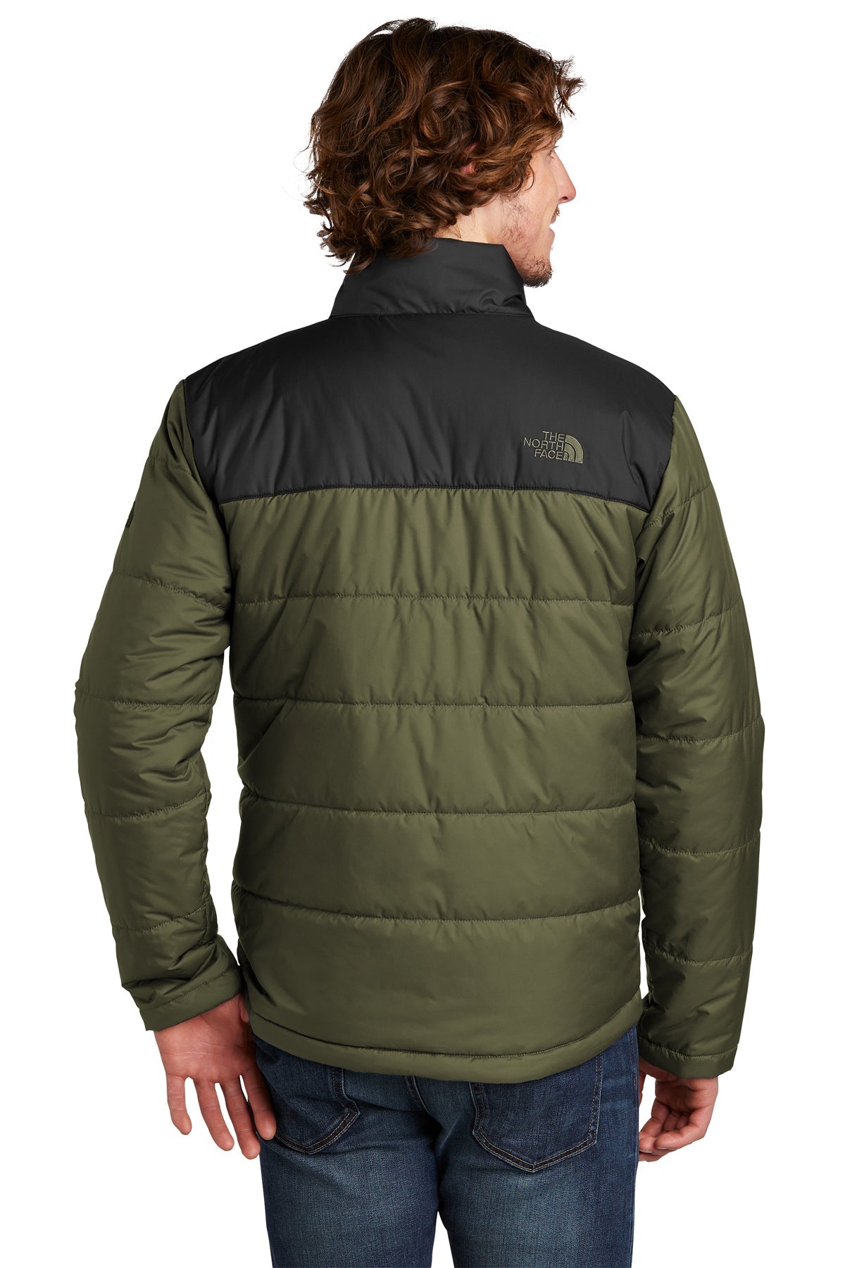 The North Face Burnt Olive Green NF0A529K custom logo jackets