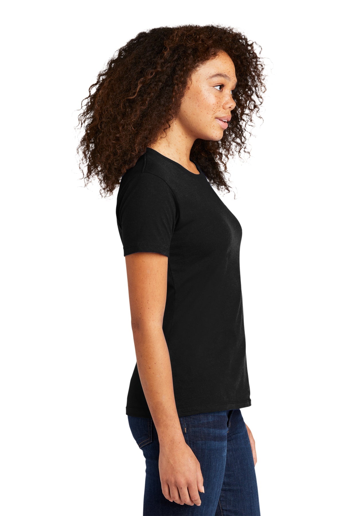 Next Level Women's Cotton Boyfriend Custom Tee's, Black