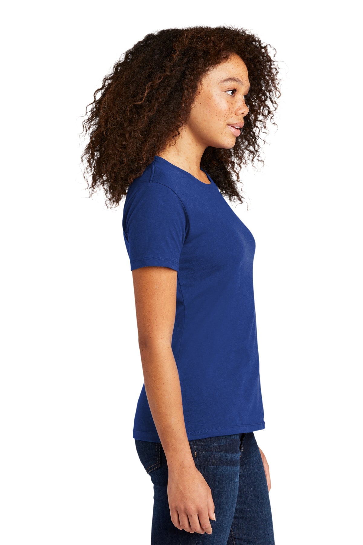 Next Level Women's Cotton Boyfriend Custom Tee's, Royal