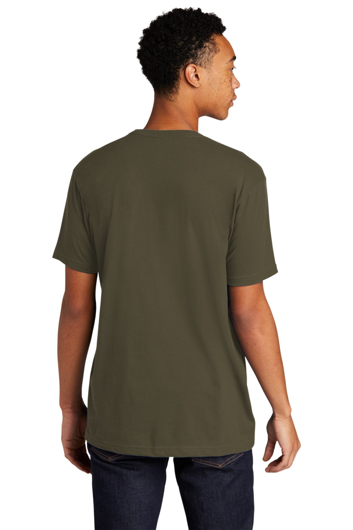 Next Level Unisex CVC Sueded Branded Tee's, Military Green