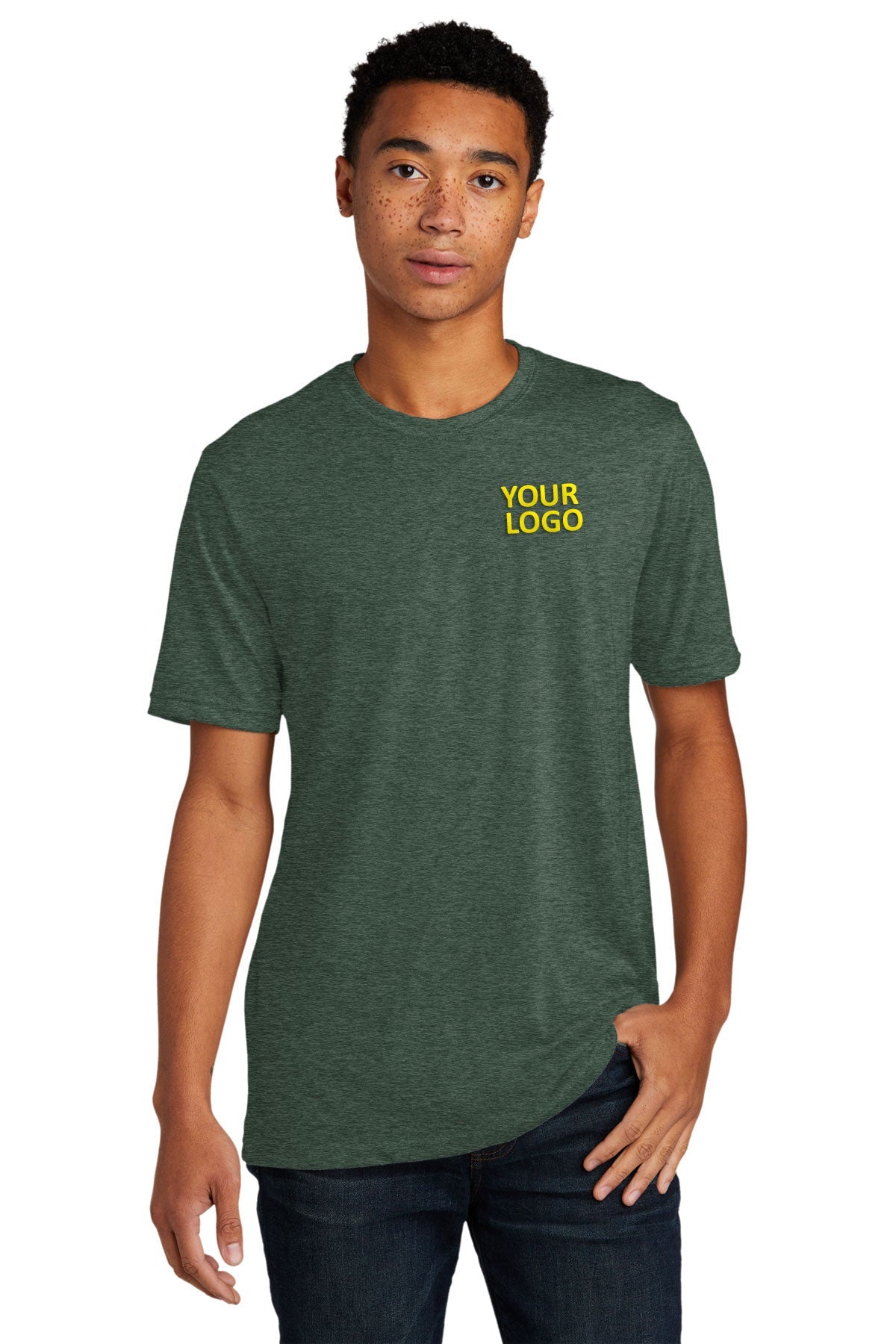Next Level Unisex Poly Cotton Custom T-Shirts, Royal Pine