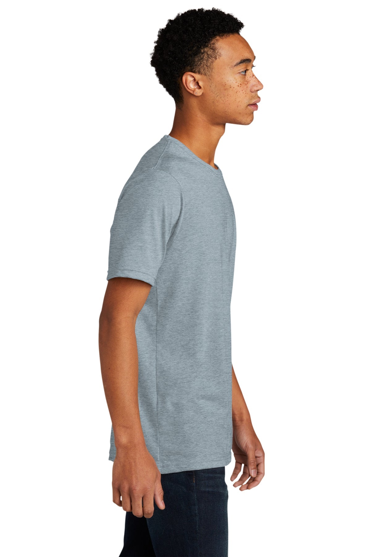 Next Level Unisex Poly Cotton Custom T-Shirts, Stonewash Denim