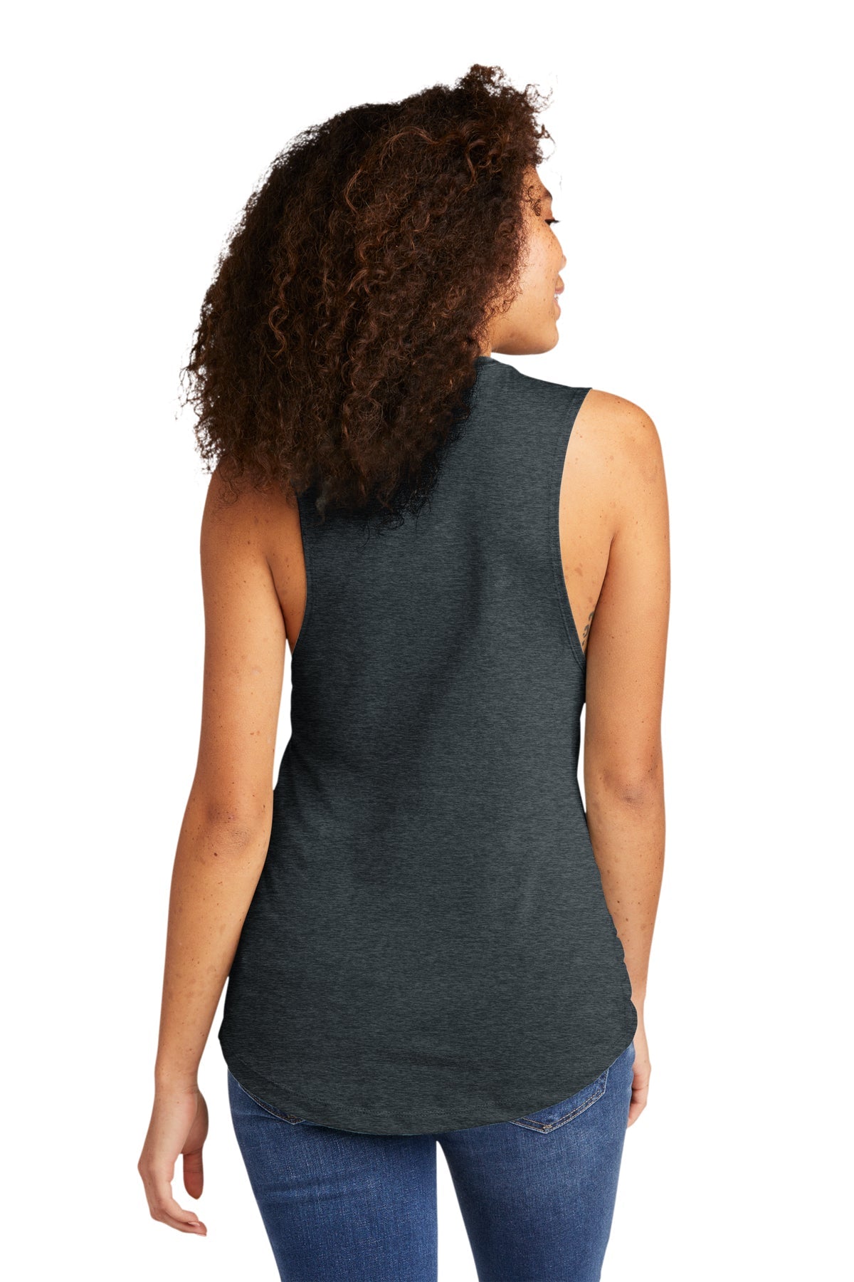 Next Level Women's Festival Customized Tank Tops, Antique Denim