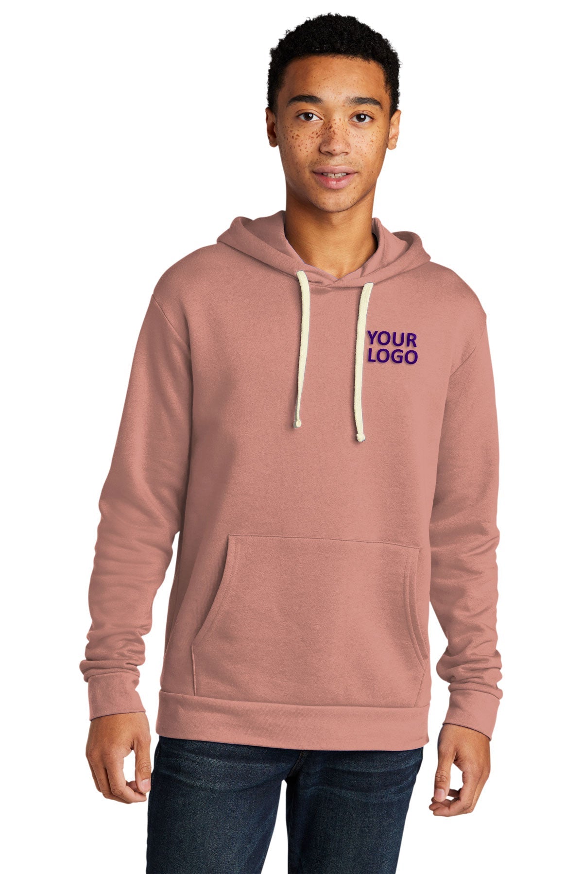 custom sweatshirts with logo Next Level Desert Pink NL9303