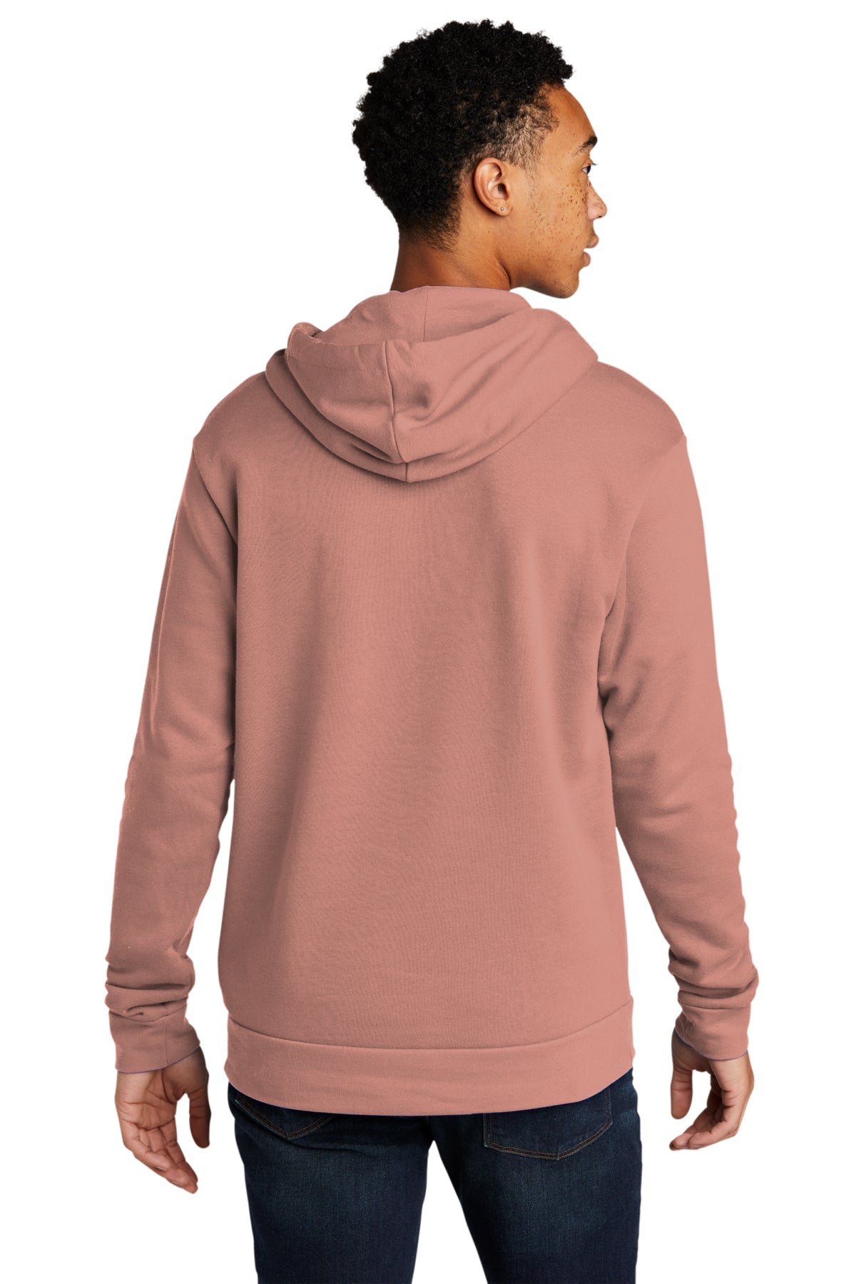 Next Level Unisex Beach Fleece Customized Hoodies, Desert Pink