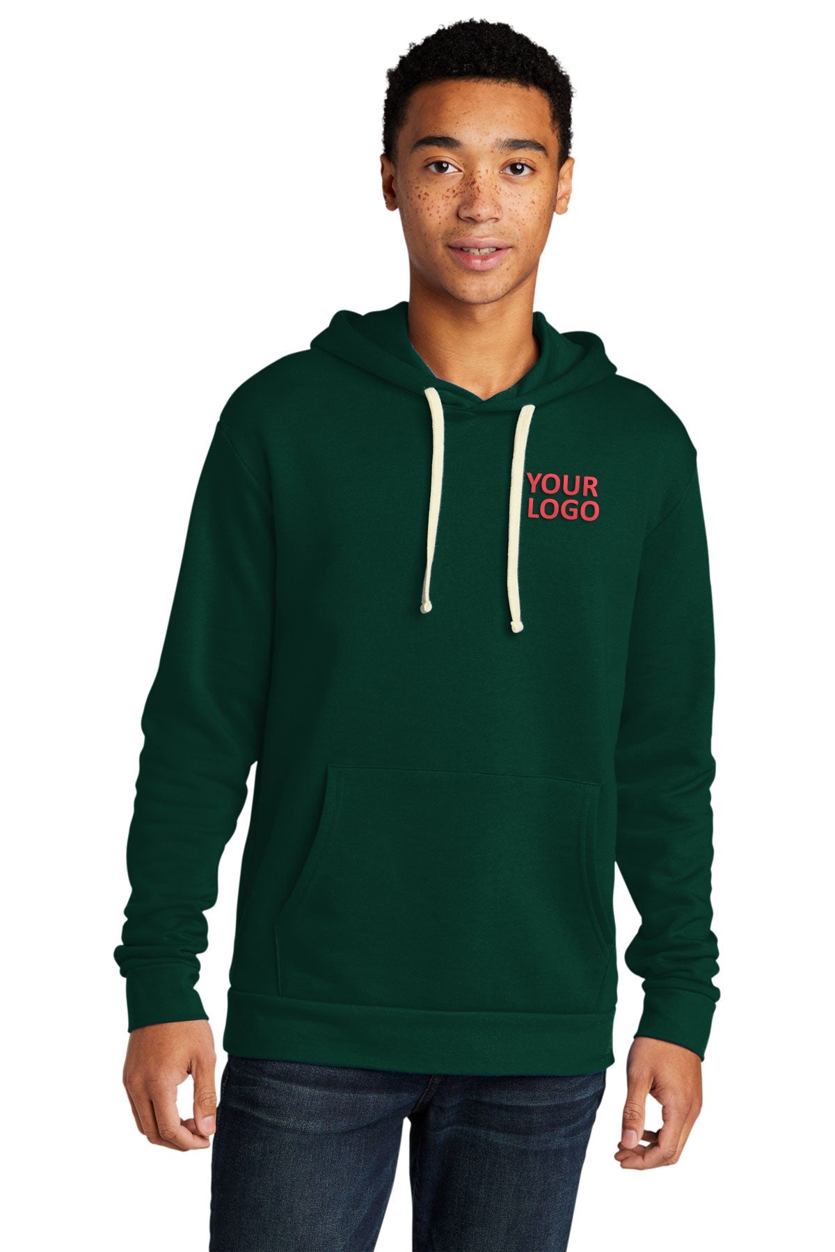 custom sweatshirts with logo Next Level Forest Green NL9303