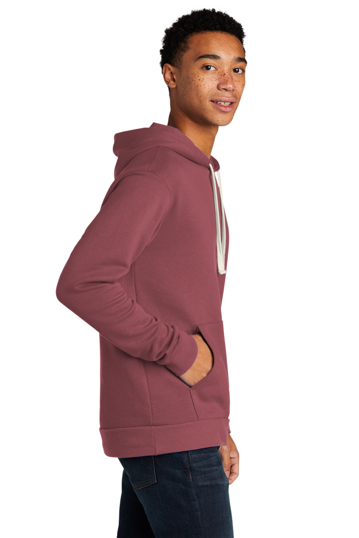 Next Level Unisex Beach Fleece Customized Hoodies, Mauve