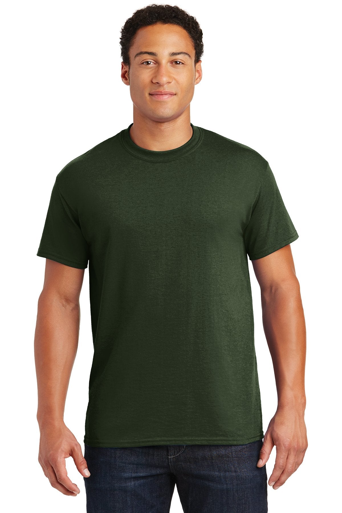 gildan dryblend cotton poly t shirt 8000 forest