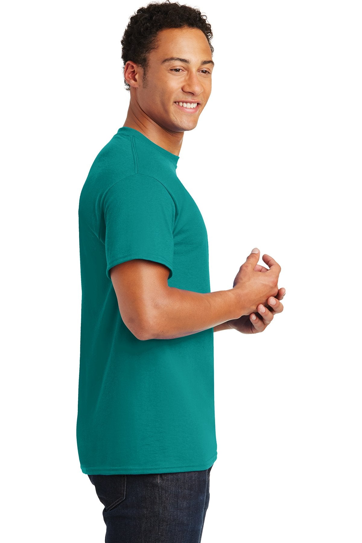 gildan dryblend cotton poly t shirt 8000 jade dome