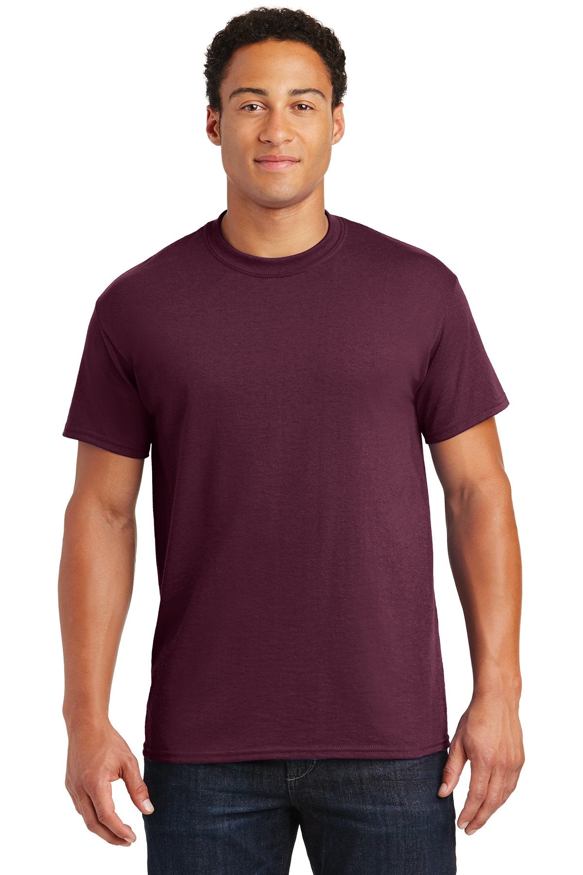 gildan dryblend cotton poly t shirt 8000 maroon