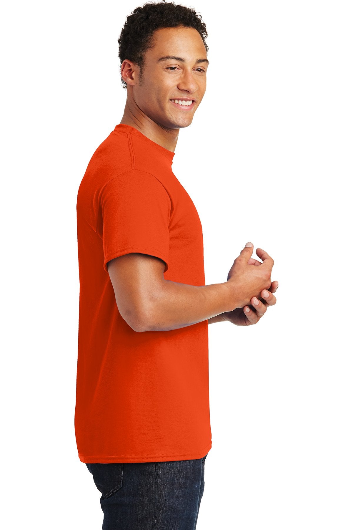 gildan dryblend cotton poly t shirt 8000 orange