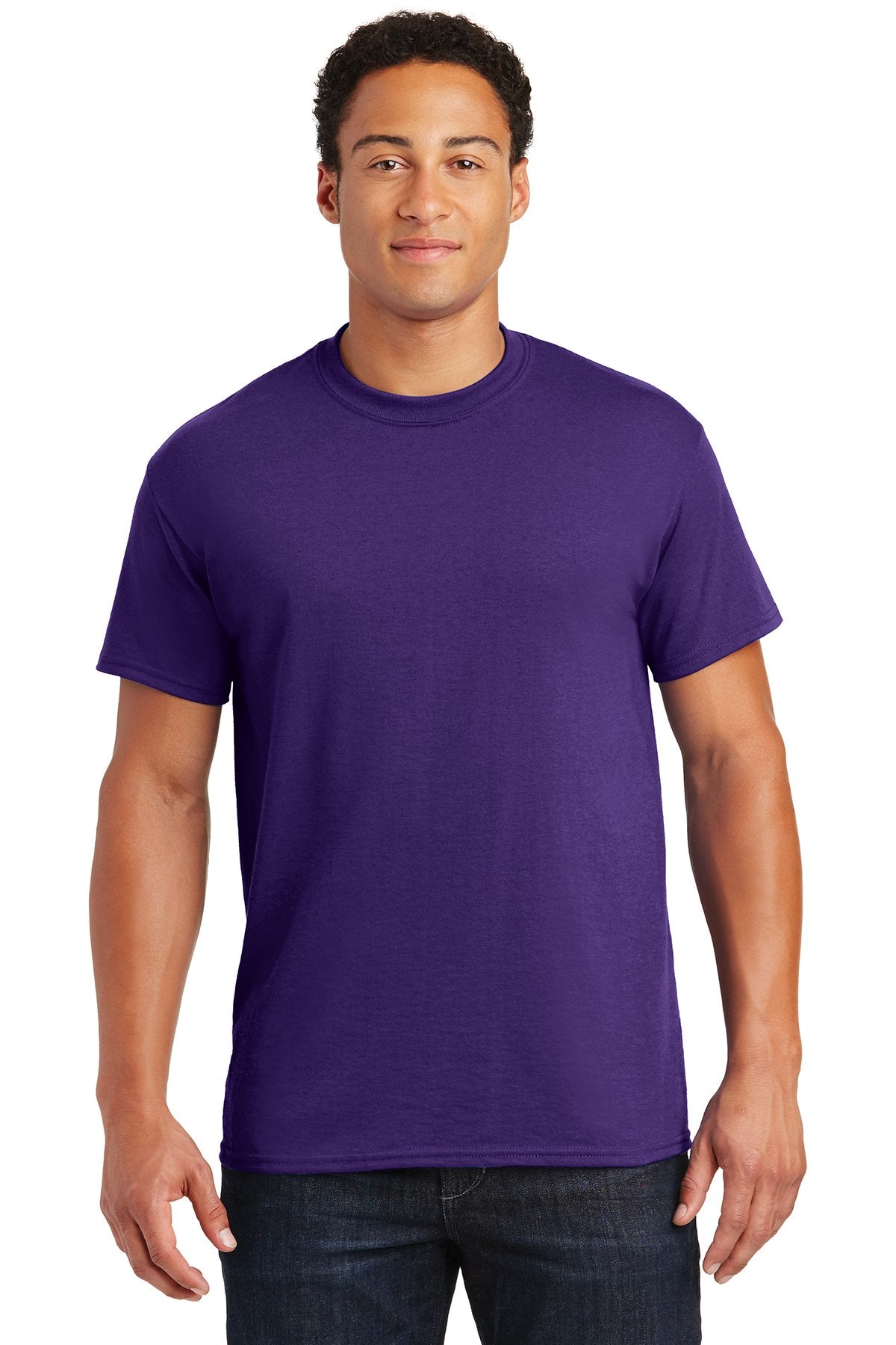 gildan dryblend cotton poly t shirt 8000 purple