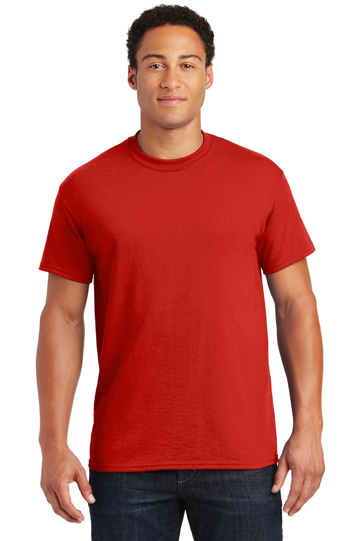 gildan dryblend cotton poly t shirt 8000 red