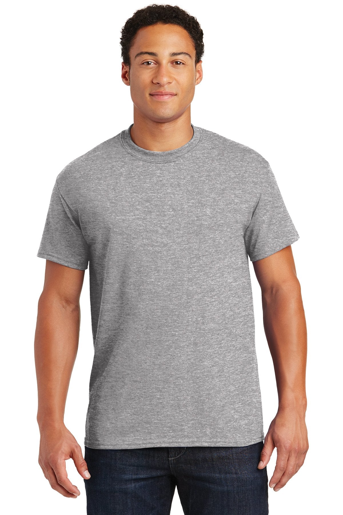 gildan dryblend cotton poly t shirt 8000 sport grey