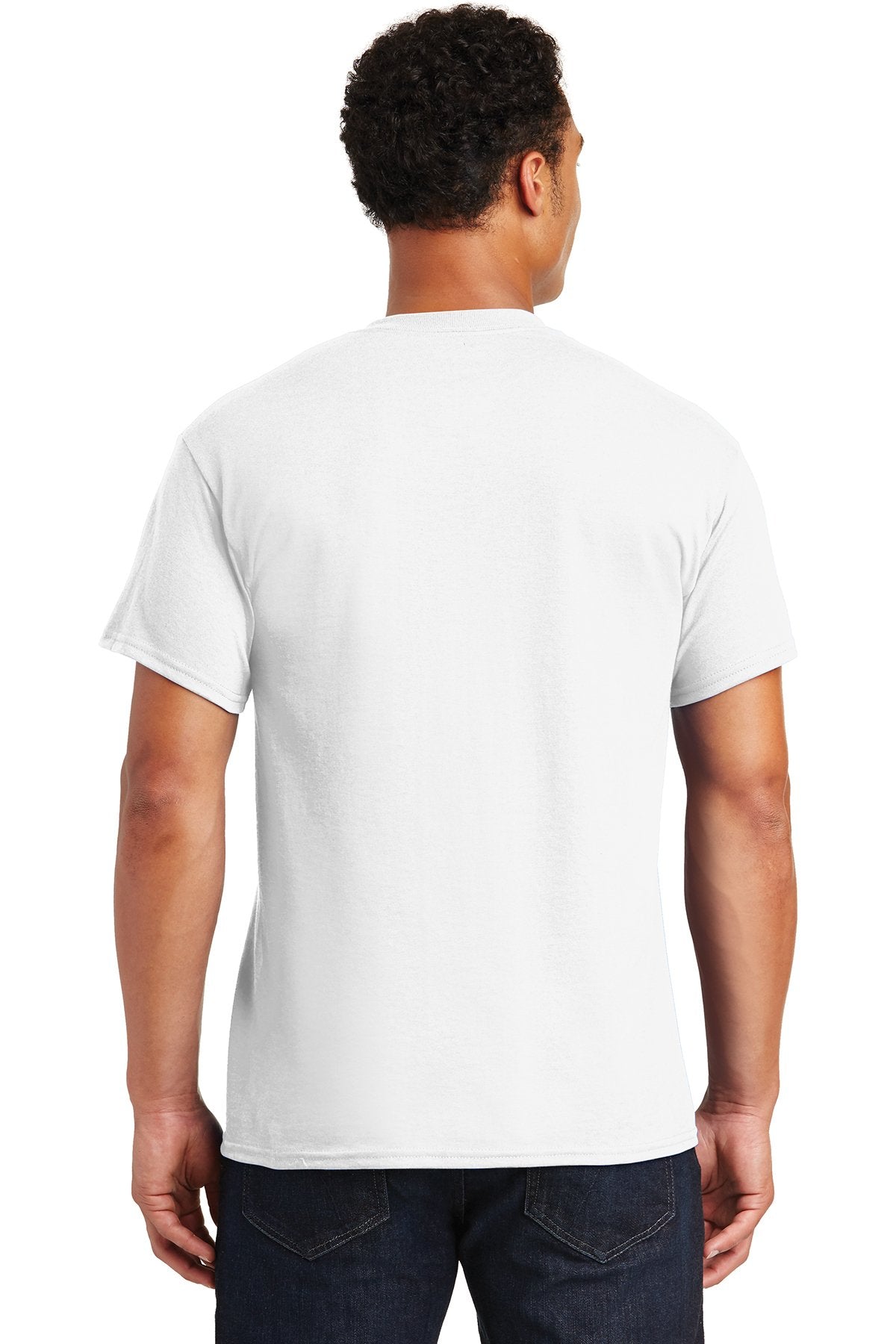 gildan dryblend cotton poly t shirt 8000 white